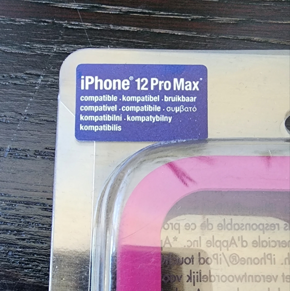 iPhone 12 Pro Max Case Gradient Blue to Pink with Heart 🩷 - Picture 3 of 4
